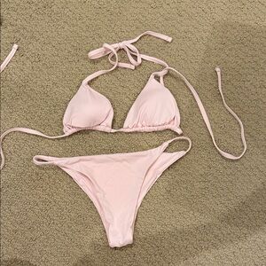 Subdued Light Pink Bikini Set